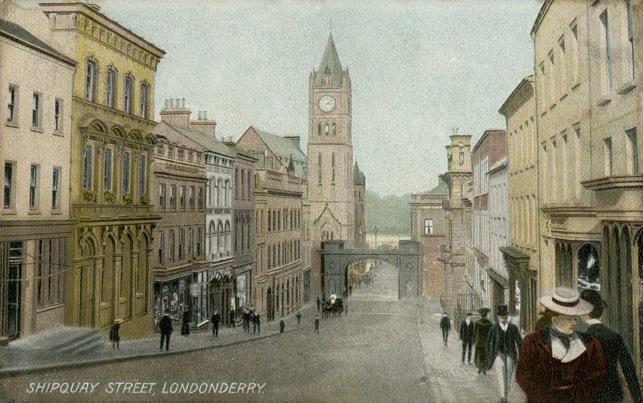 Shipquay Street, Londonderry af Unbekannter Künstler