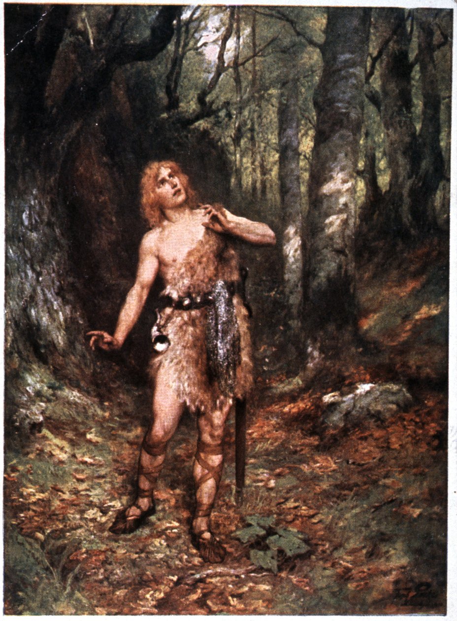 Siegfried (Der Ring des Nibelungen), begyndelsen af det 20. århundrede (postkort) af Unbekannter Künstler