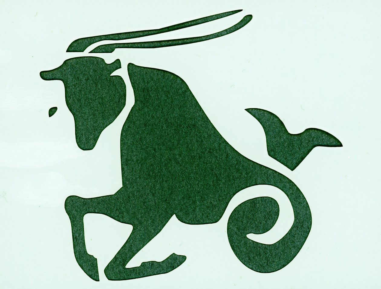 Sign of the Zodiac: The Capricorn (Astrological Sign: Stenbukken) Privat samling af Unbekannter Künstler