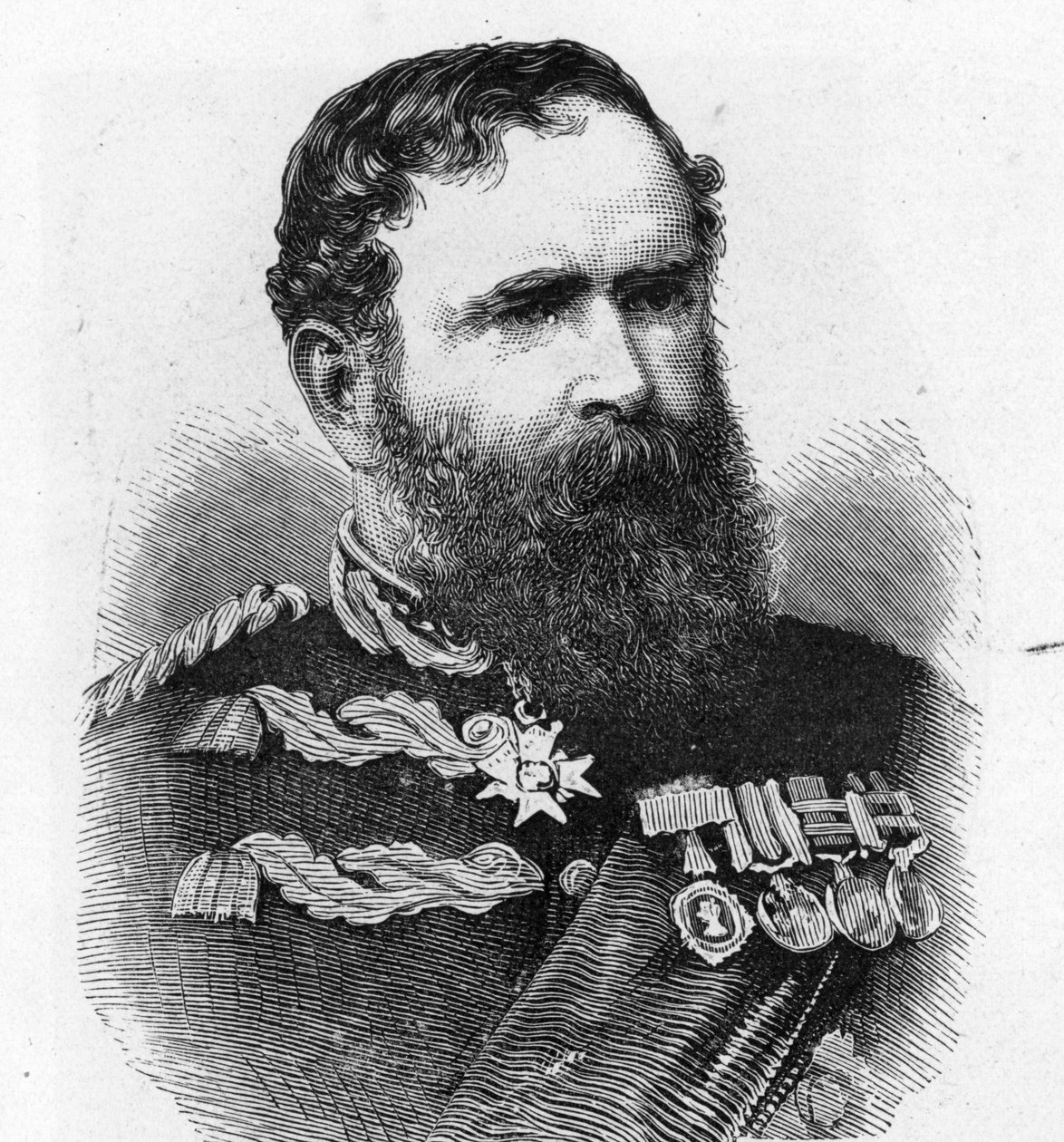 Sir Peter Stark Lumsden (litho) af Unbekannt