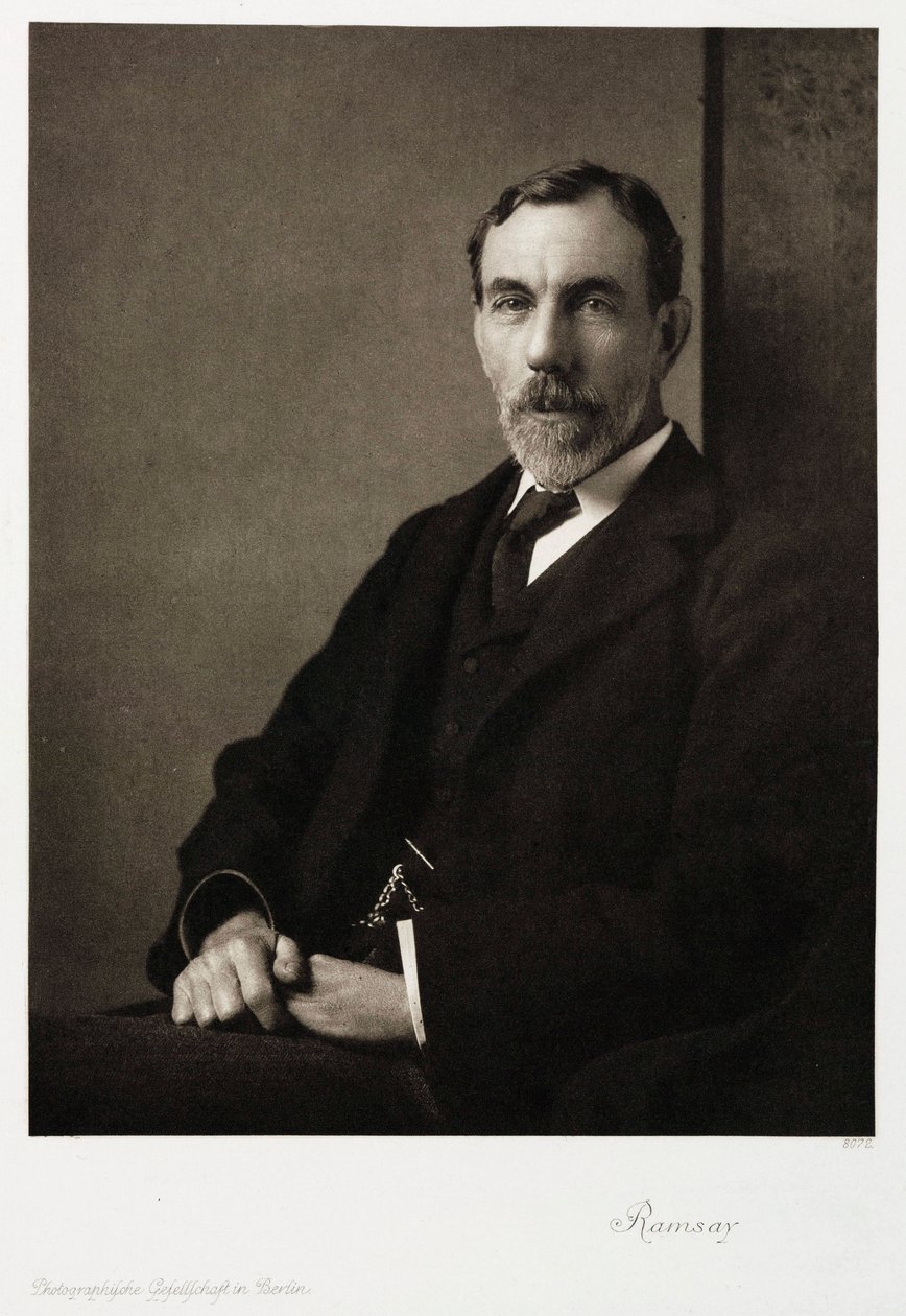 Sir William Ramsay, skotsk kemiker, c 1910 af Unbekannt