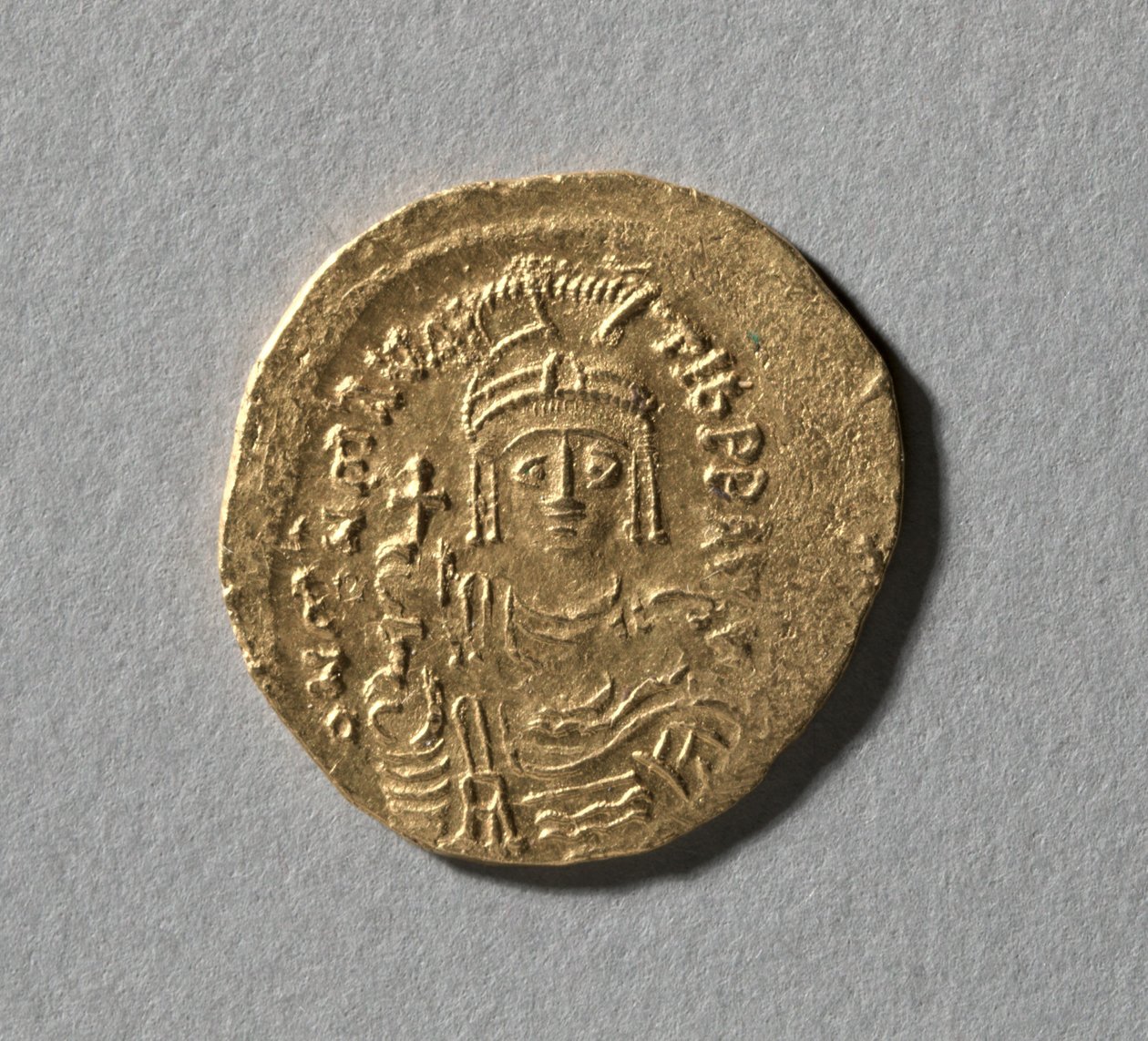 Solidus af Maurice Tiberius, 583-602 af Unbekannt