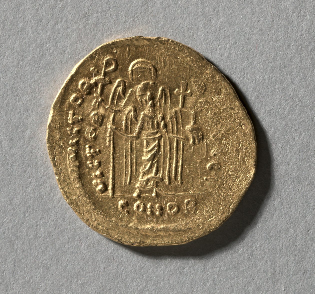 Solidus af Maurice Tiberius, 583-602 af Unbekannt