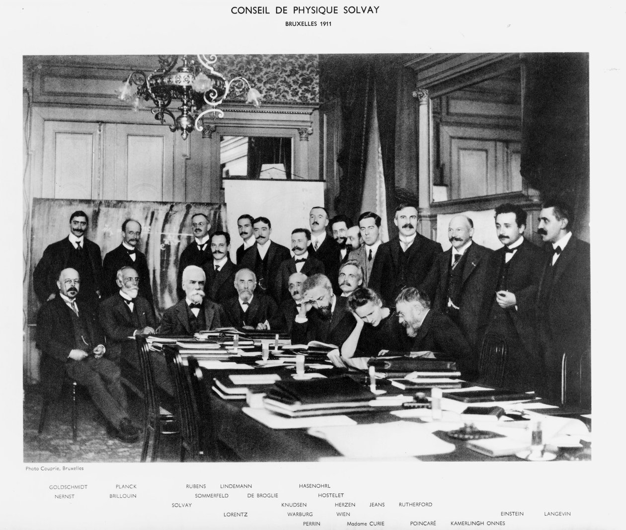 Solvay-konferencen, Bruxelles af Unbekannt