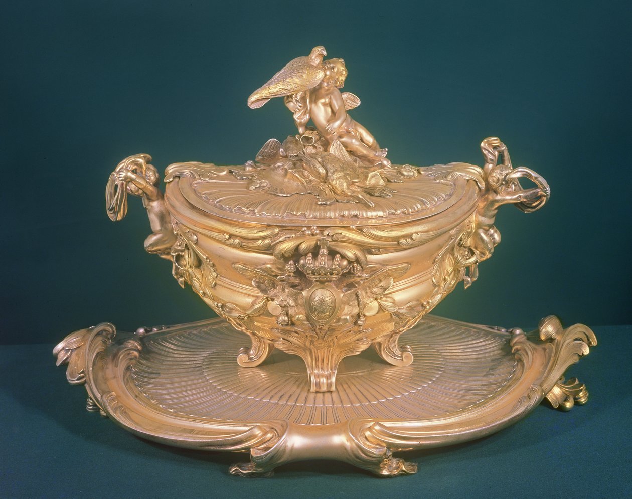 Suppeterrin, Louis XV, lavet til kejserinde Elizabeth (1709-62) af Rusland, af F.T.Germain, Paris af Unbekannt