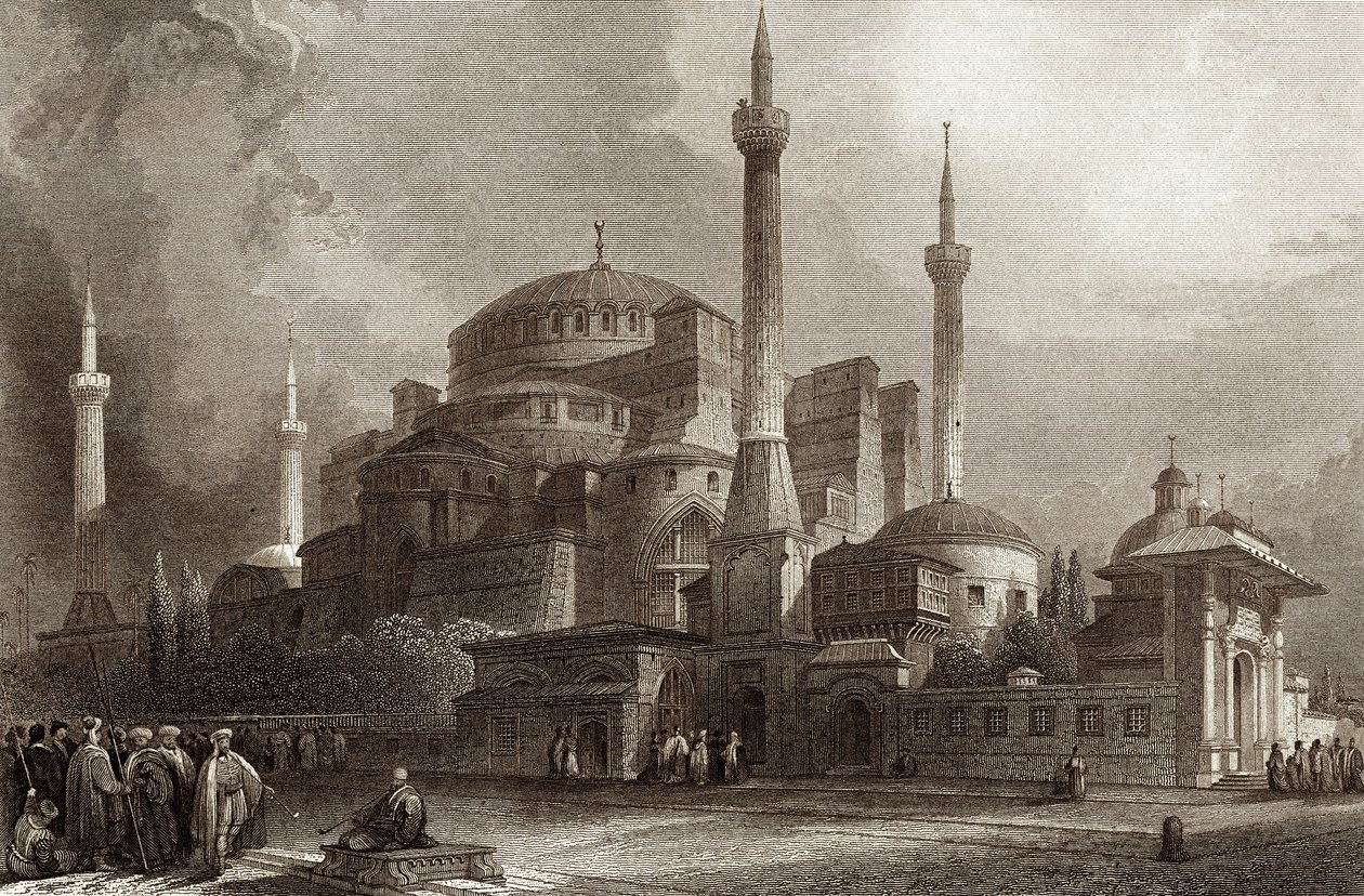 Sankt Sophia / Hagia Sophia Konstantinopel af Unbekannter Künstler