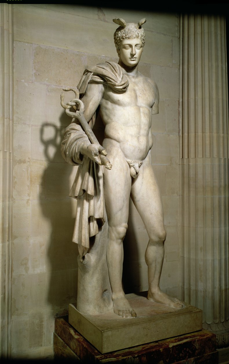 Statue af Hermes (marmor) af Unbekannt