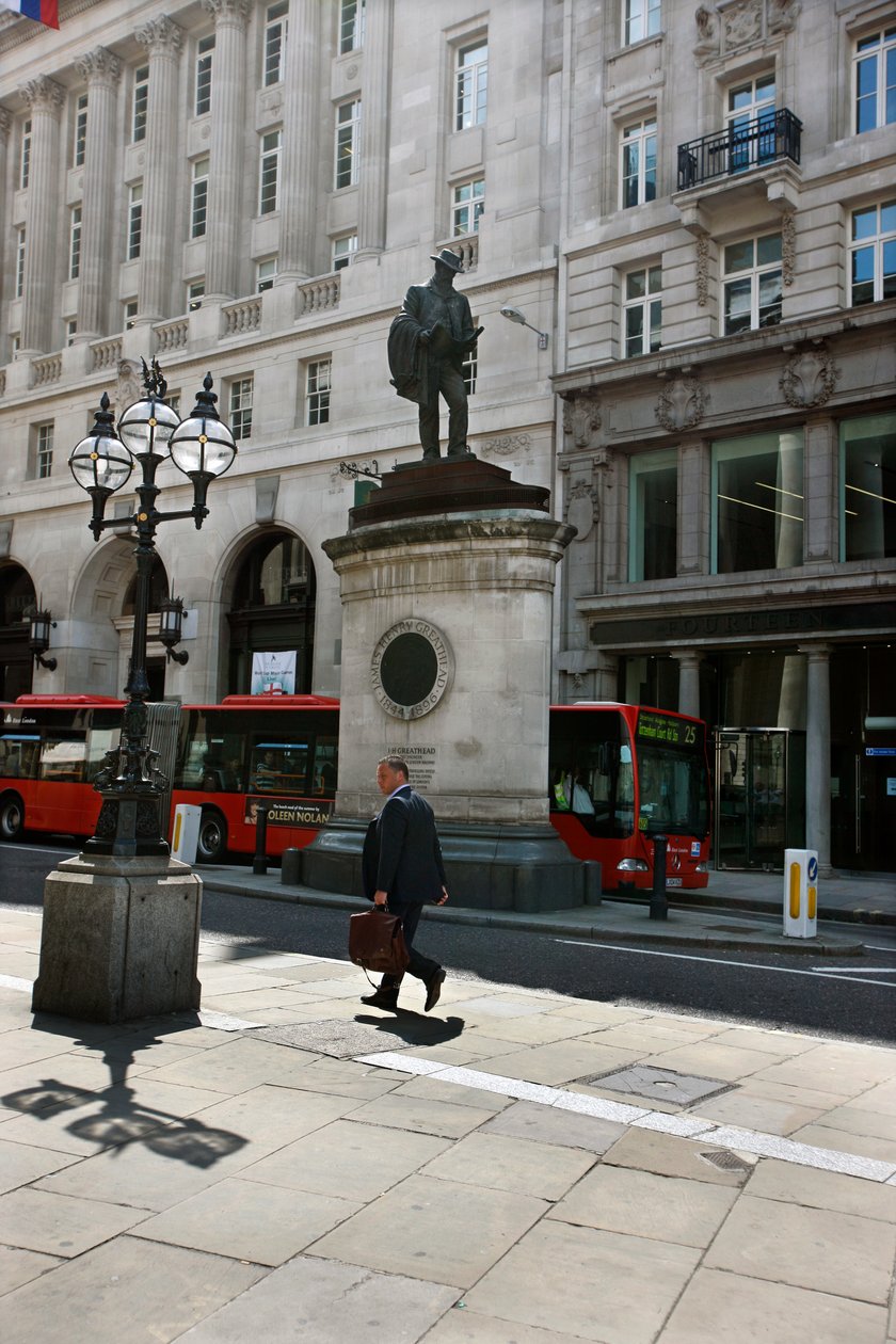 Statue af James Henry Greathead, London (foto) af Unbekannt