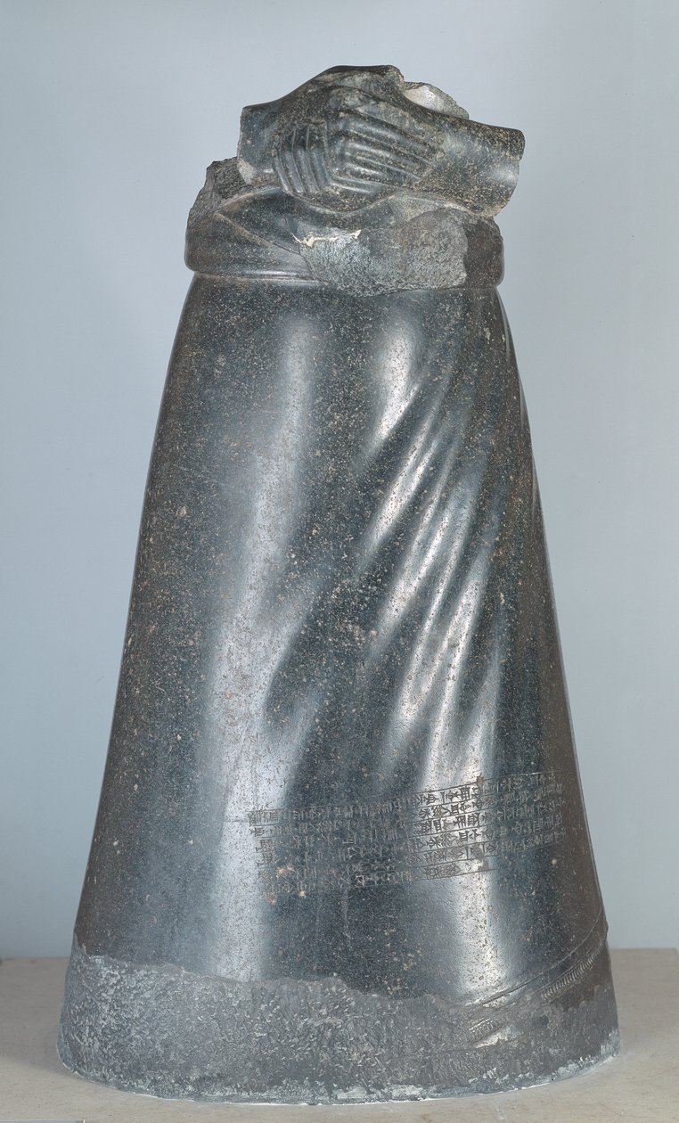 Statue af Manishtusu, konge af Akkad, akkadisk periode, ca. 2250 f.Kr. (diorit) af Unbekannt