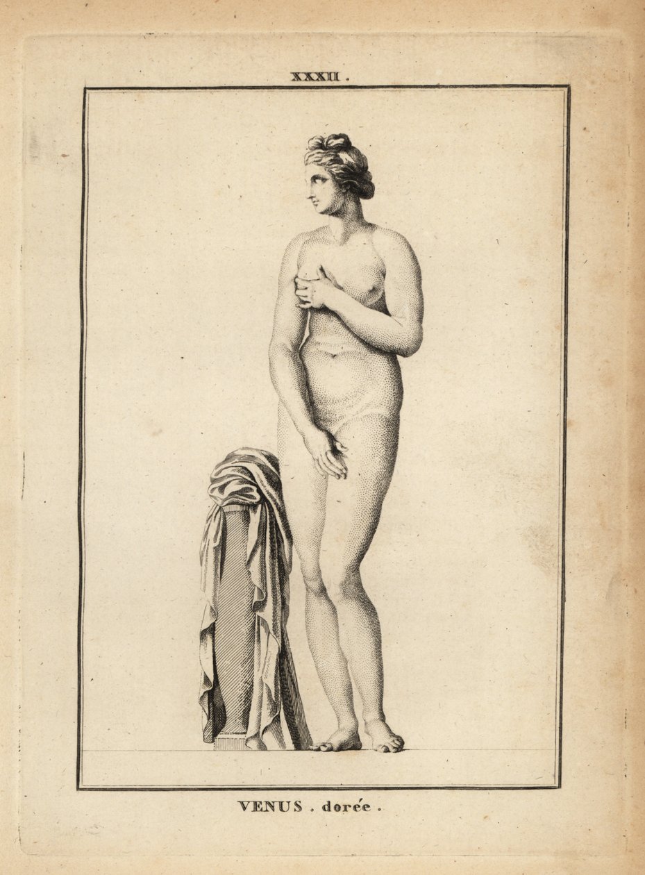 Statue af Venus Doree (guld), romersk gudinde for kærlighed, skønhed, sex og frugtbarhed af Unbekannt