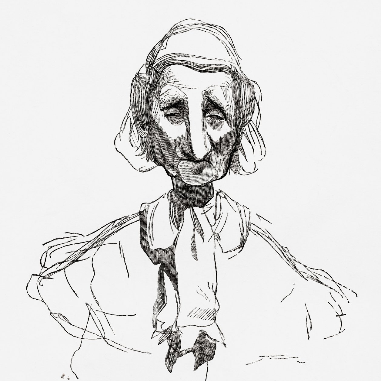 Strasbourgeoise, efter et værk af Gustave Dore, illustration fra 