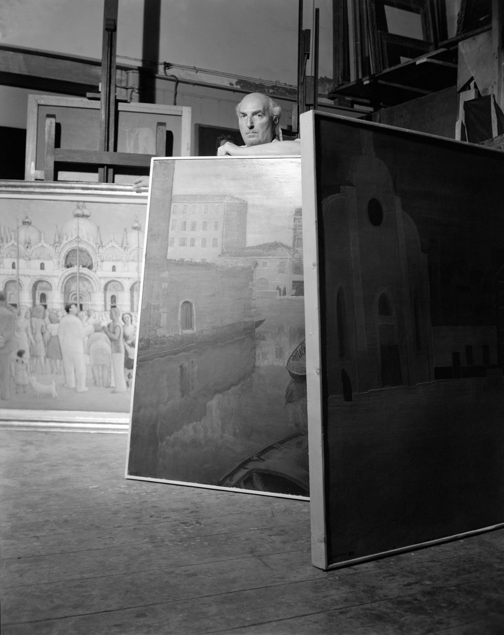 MALEREN GUIDO CADORIN I VENEDIG - 1952 af Unbekannt