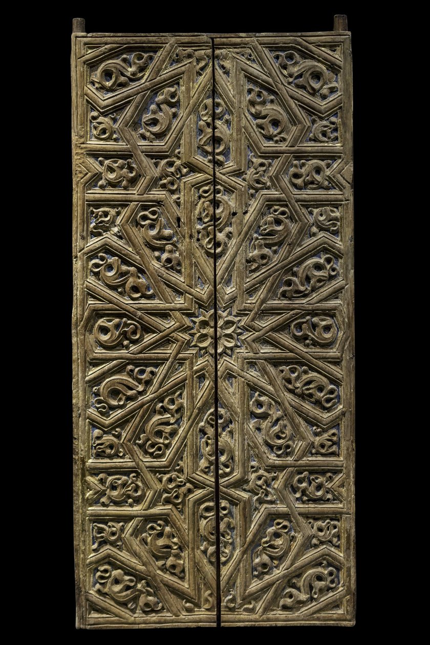 Tabernakeldør. Spanien, omkring 1450-1500. Udskåret og malet træ. Musée du Louvre af William M. Timlin
