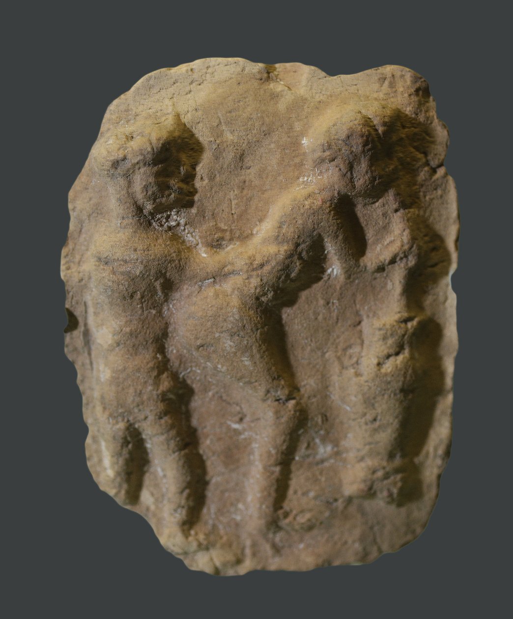 Tablet, der forestiller samleje. Mesopotamien, ca. 2000-1600 f.Kr af Unbekannt