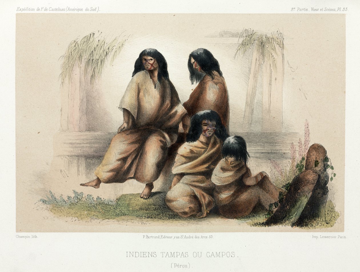 Tampas eller Campos-indianere, Peru af Unbekannt