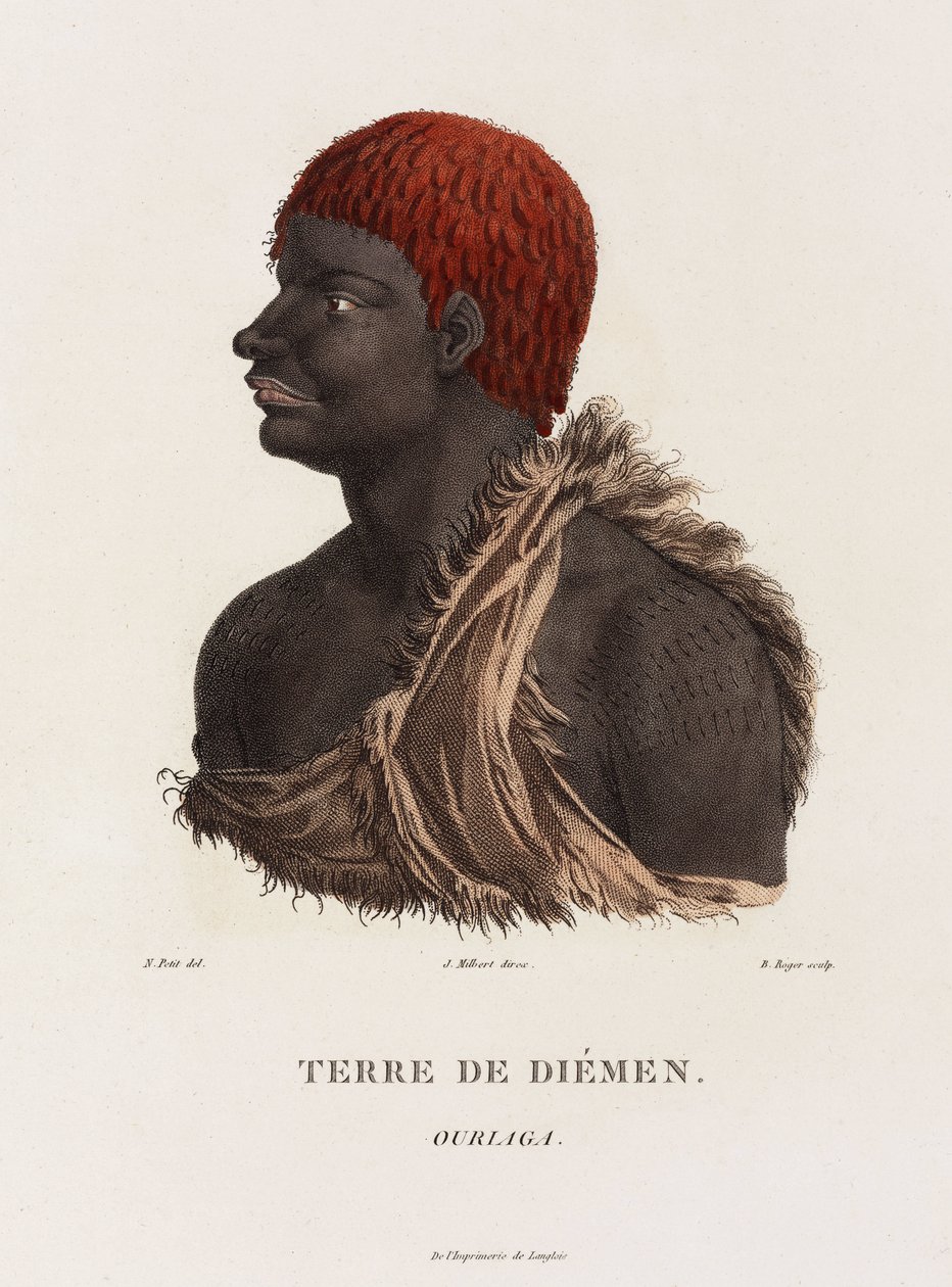 Tasmansk aboriginal, Australien af Unbekannter Künstler