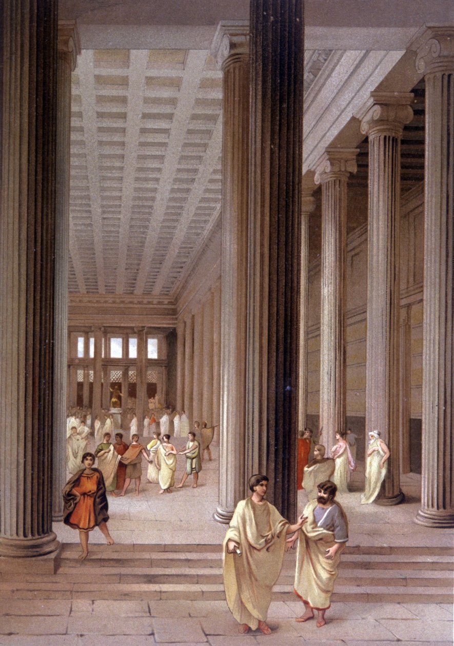 Tempel i Pompeji af Unbekannter Künstler