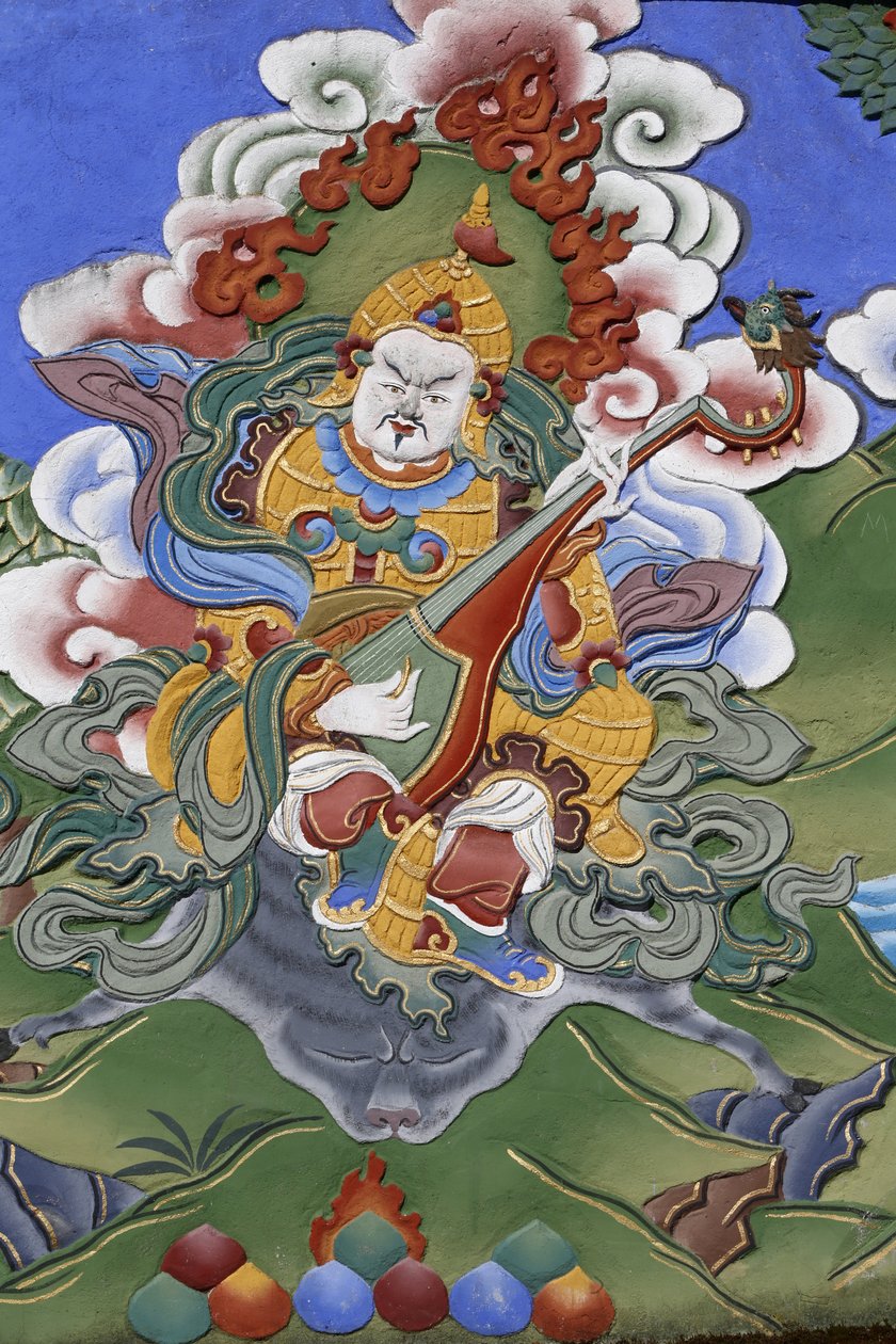 Tempel for de tusinde Buddhaer Dashang Kagyu Ling menighed Templets vogter, La Boulaye, Frankrig af Unbekannt