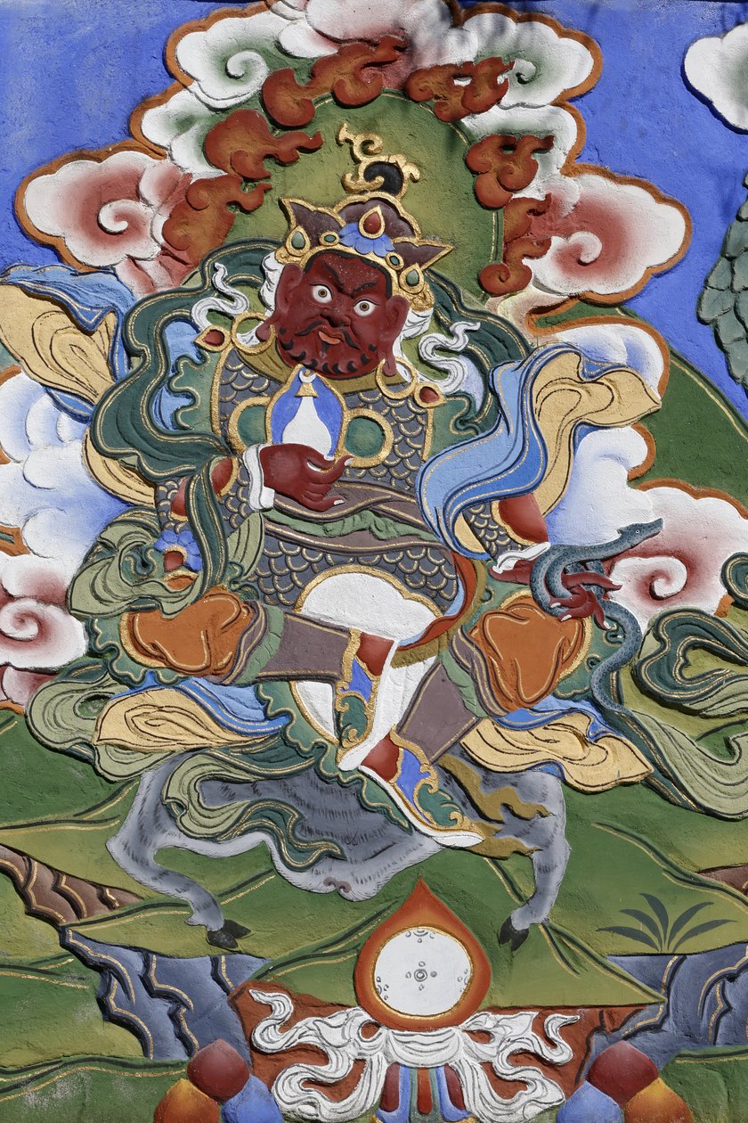 Tempel for de tusinde Buddhaer Dashang Kagyu Ling menighed Templets vogter, La Boulaye, Frankrig af Unbekannt