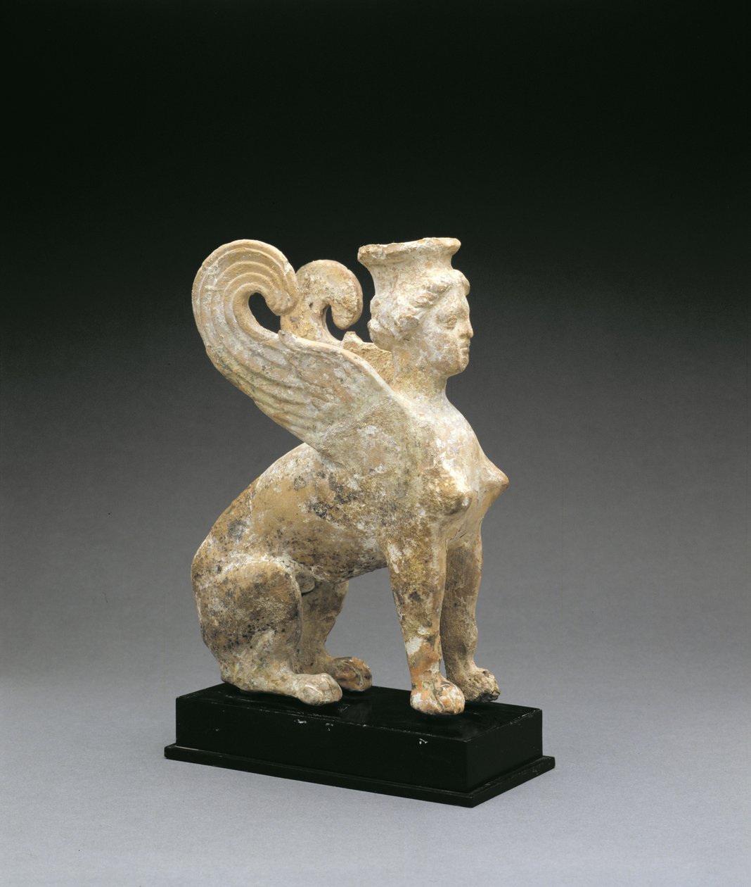 Terracotta figur af en sfinks, fra Syditalien, græsk, slutningen af 5.-begyndelsen af 4. århundrede f.Kr. af Unbekannt