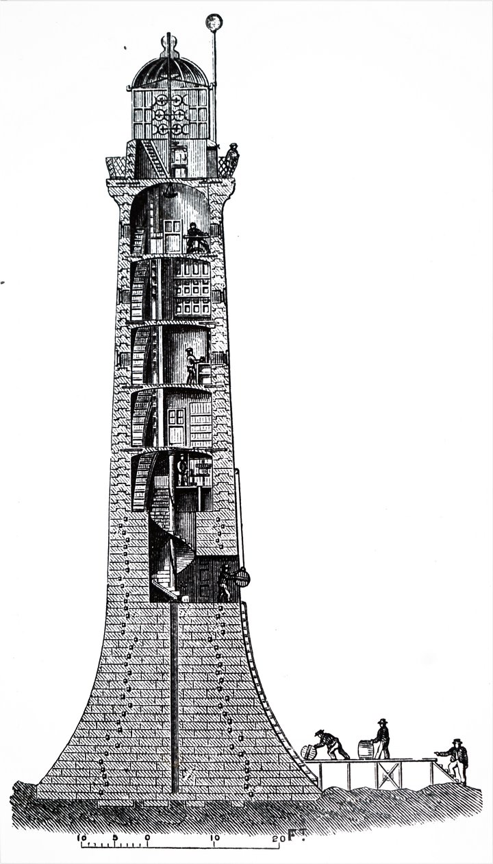 The Bell Rock Fyrtårn. af Unbekannt
