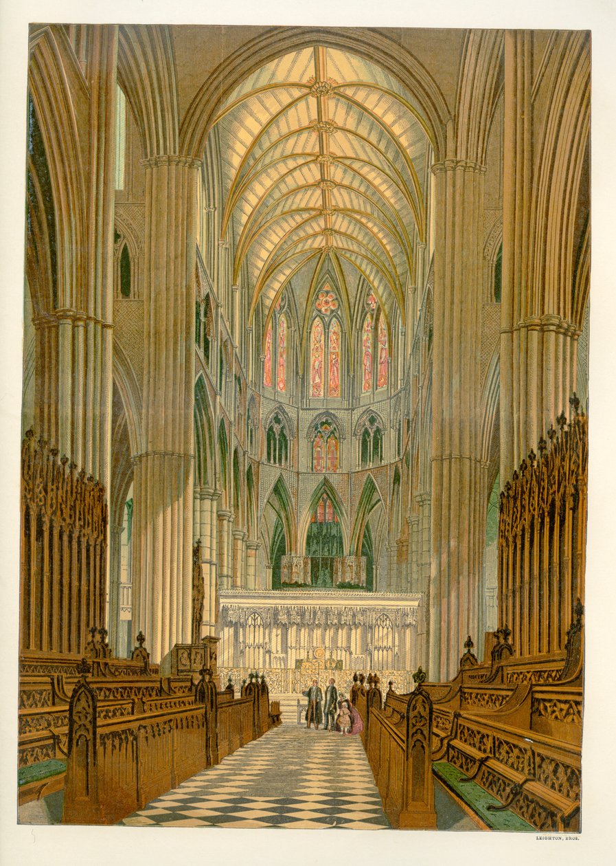 Koret (Quire) - Westminster Abbey af Unbekannter Künstler