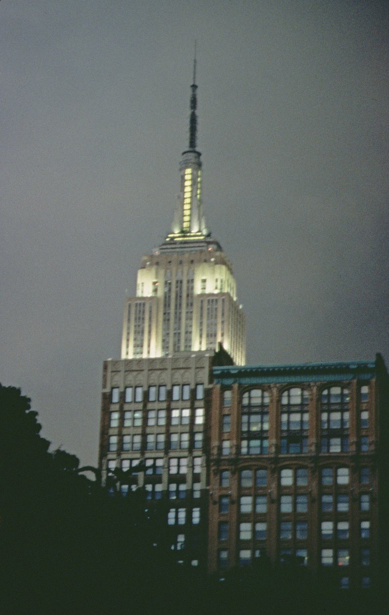 Empire State Building om natten (foto) af Unbekannt