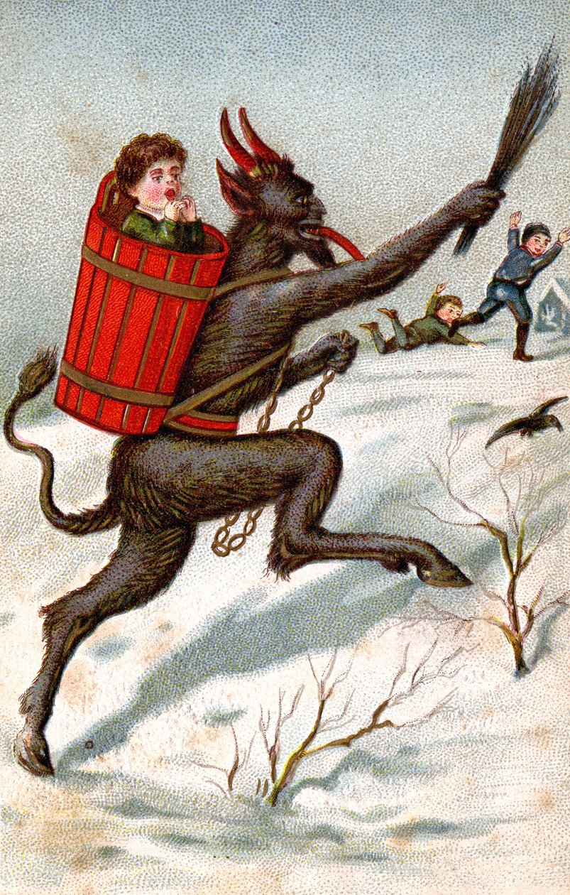 Krampus, ca. 1910 (postkort) af Unbekannter Künstler