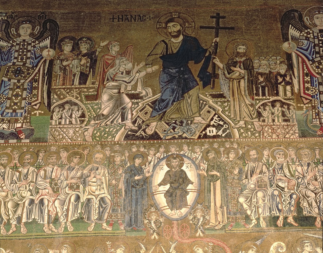 Den sidste dom, detalje af Kristus-dommen af Benjamin Baud