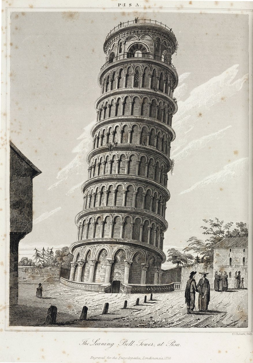 Det skæve klokketårn i Pisa