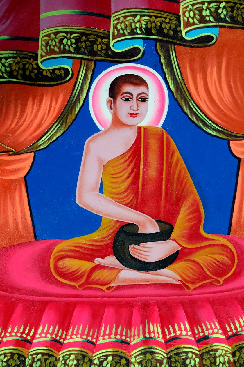 Buddhas liv, Siddhartha Gautama. Soc Po Lok buddhistiske tempel. Chau Doc. Vietnam. (Foto) af Unbekannt