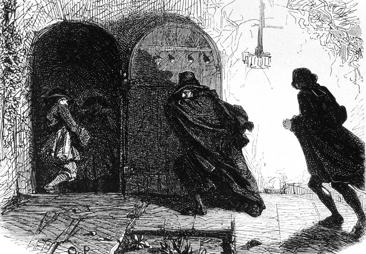 Marquis de la Rouerie overrasket af nationalgarden, ca. 1844 (illustration) af Unbekannter Künstler