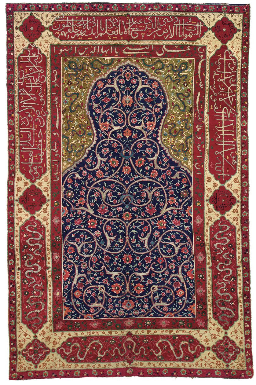 Perez "Topkapi" bedetæppet, Isfahan, Central Persien, 16. eller 17. århundrede af Unbekannt