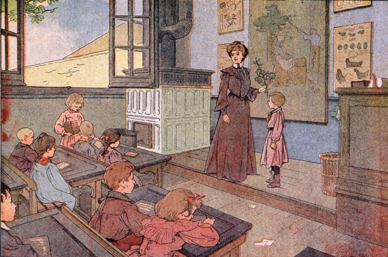 Den republikanske skole, begyndelsen af det 20. århundrede (illustration) af Unbekannter Künstler