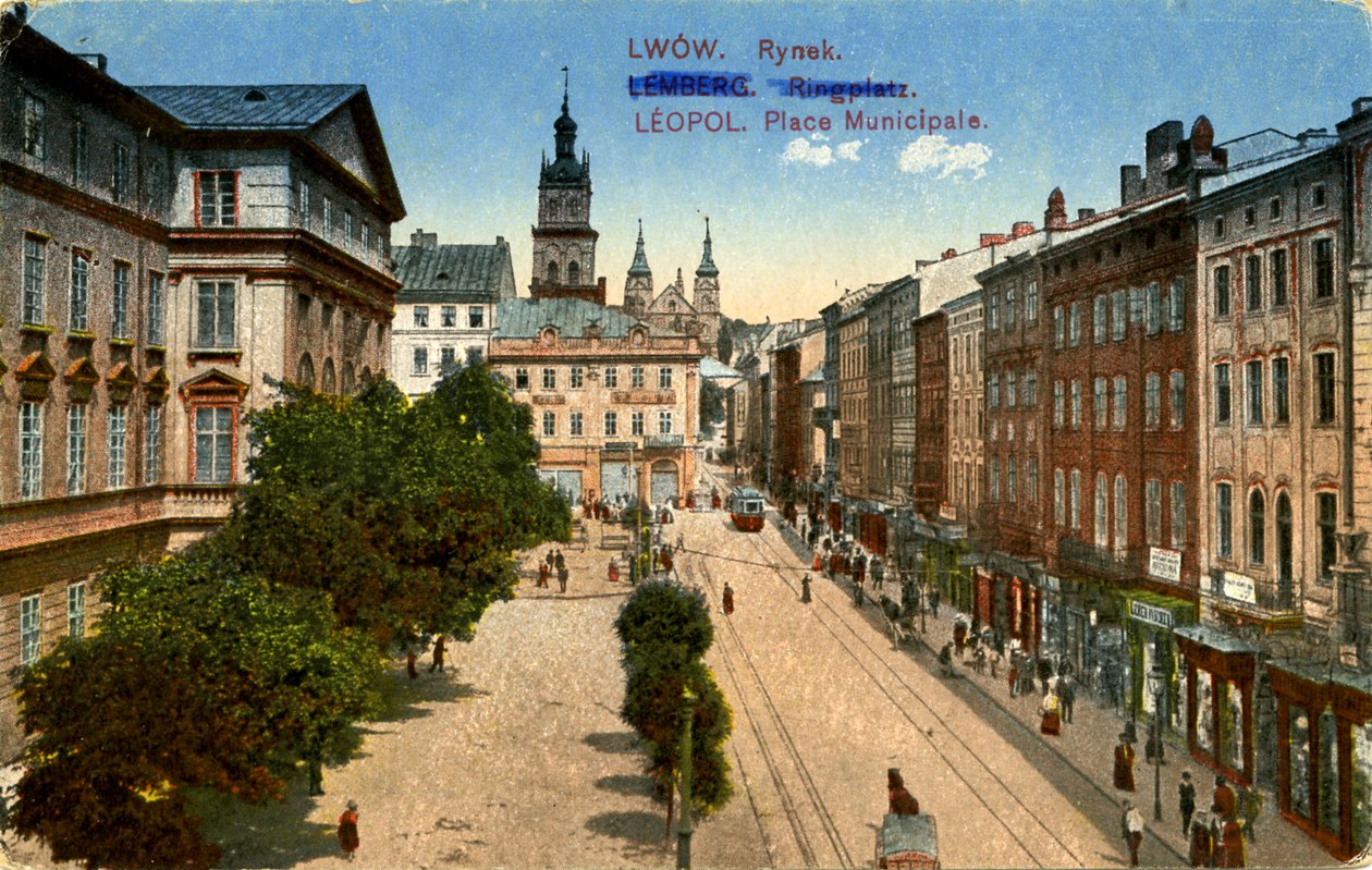 Rynok-pladsen i Lviv (Lviv), Ukraine af Unbekannter Künstler
