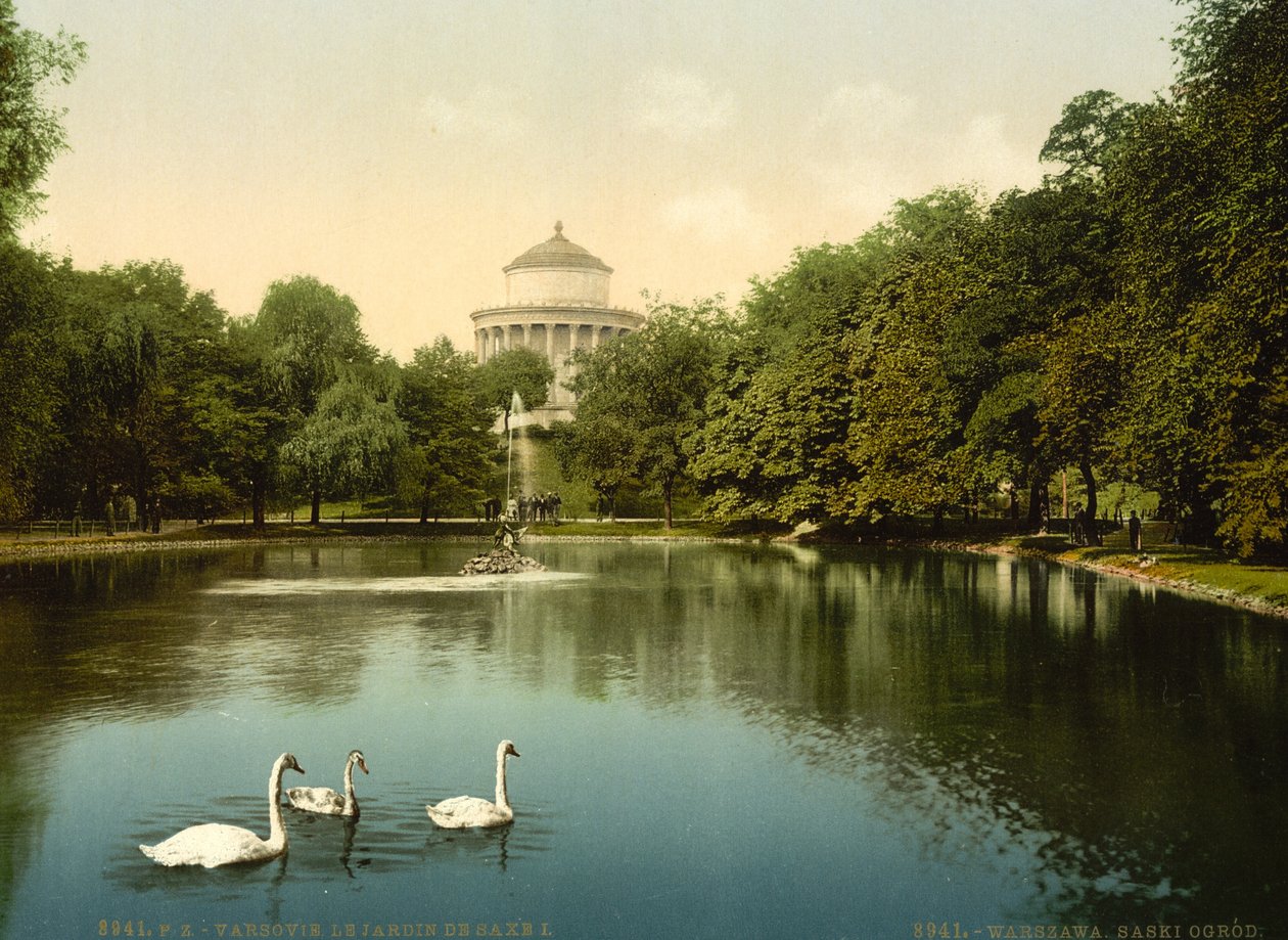 Saxe-haven, Warszawa, Rusland (dvs. Warszawa, Polen), ca. 1890-ca. 1900 af Unbekannter Künstler