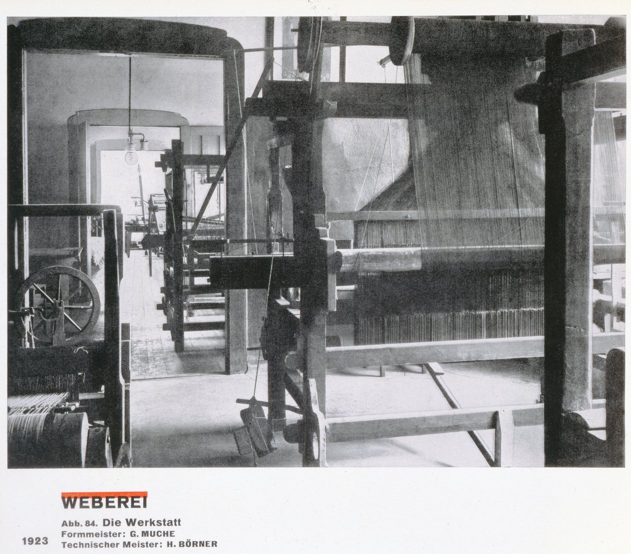 Væveværkstedet, fra værkstederne i Bauhaus, Weimar af Unbekannt
