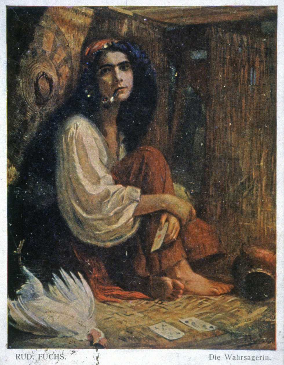 Spåkonen, begyndelsen af det 20. århundrede (illustration) af Unbekannter Künstler