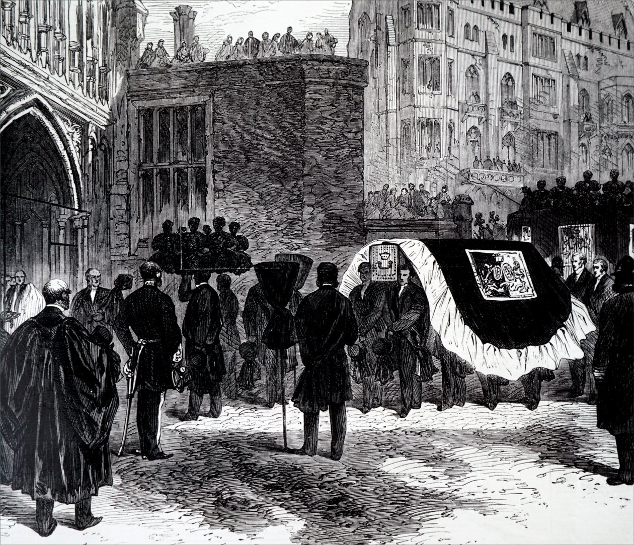 Begravelsen af Henry John Temple, 3. Viscount Palmerston. af Unbekannt