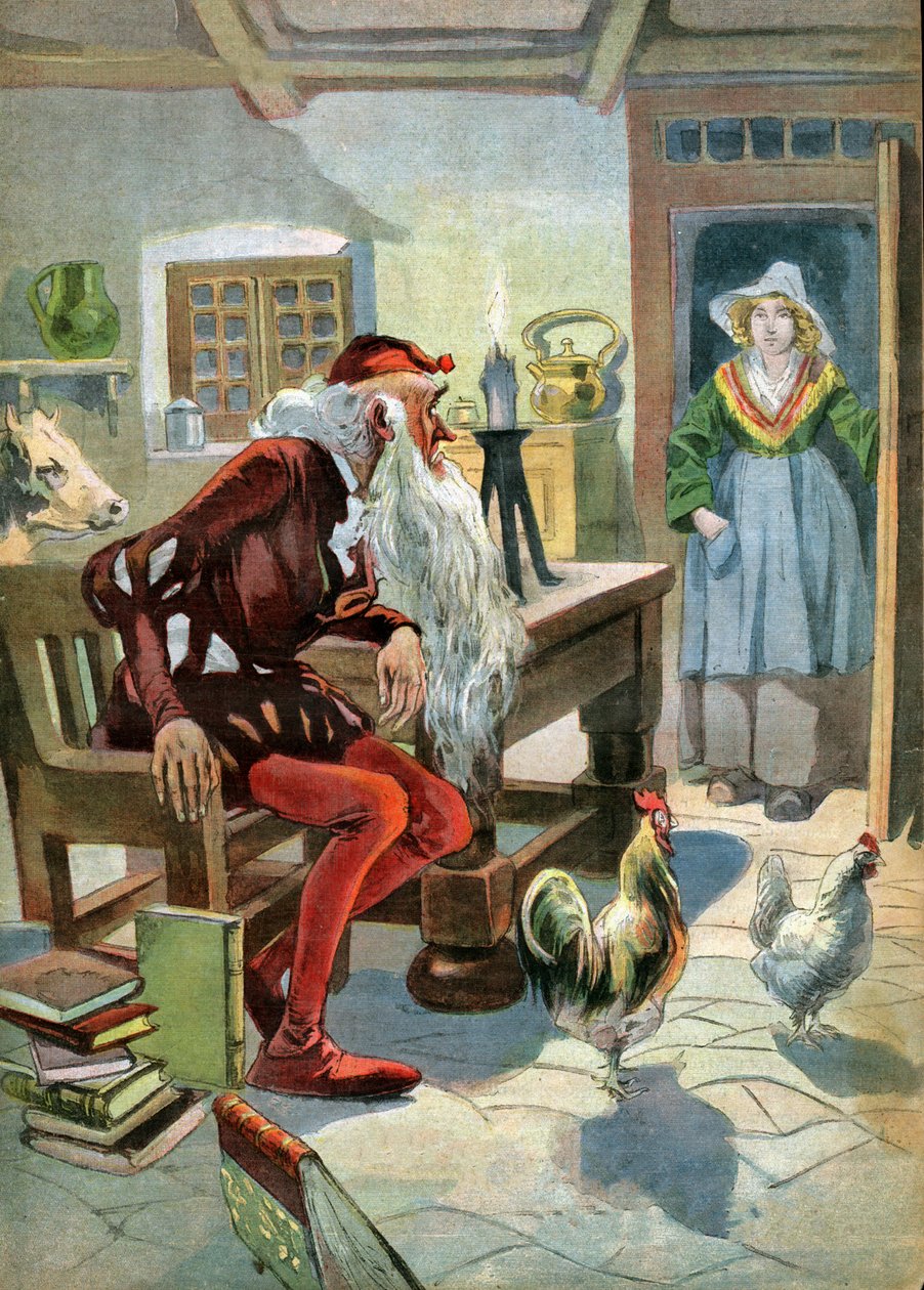 Huset i skoven. (Illustration, ca. 1910) af Unbekannter Künstler