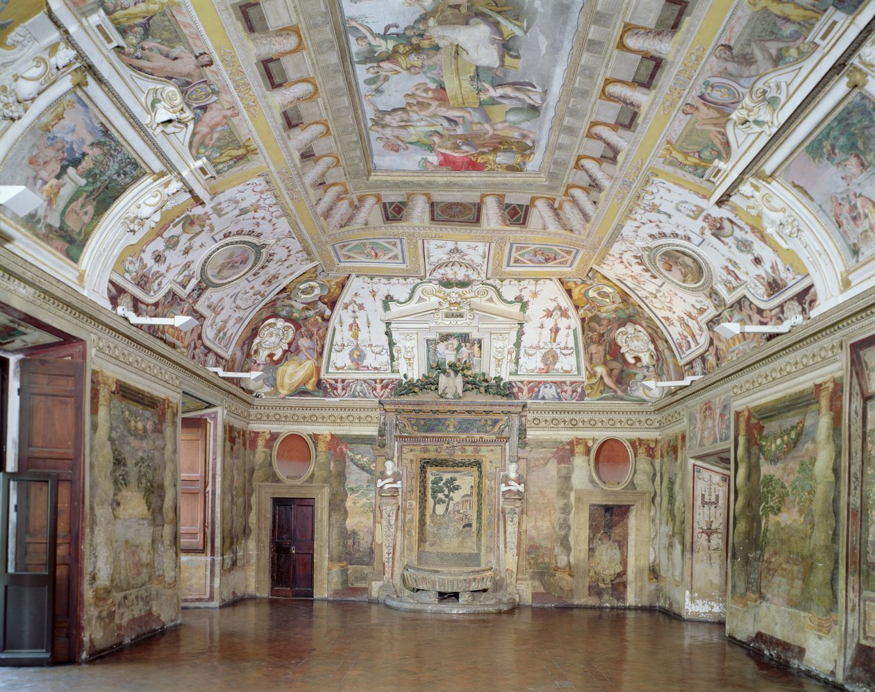 Hovedsalonen, designet af Pirro Ligorio (ca. 1500-83) for kardinal Ippolito II d