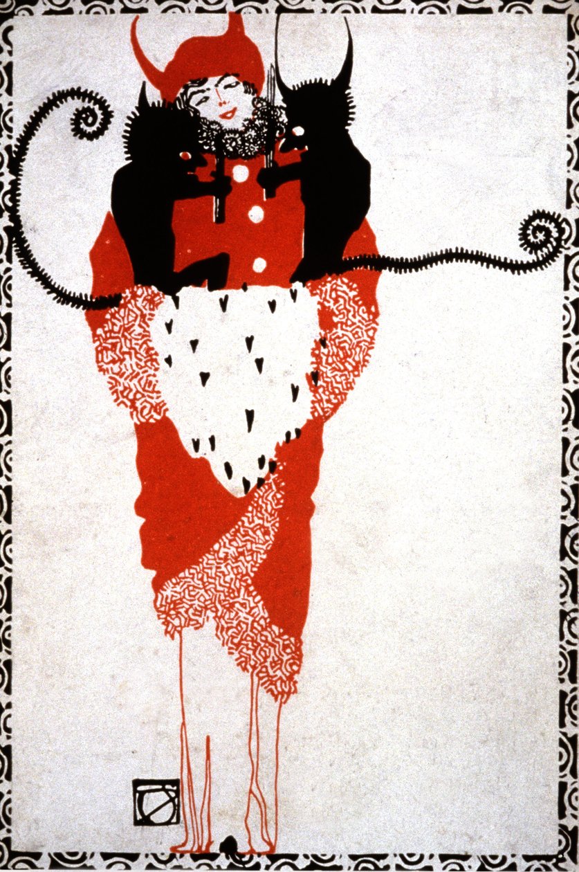 Djævelens frelse, ca. 1919 (postkort) af Unbekannter Künstler