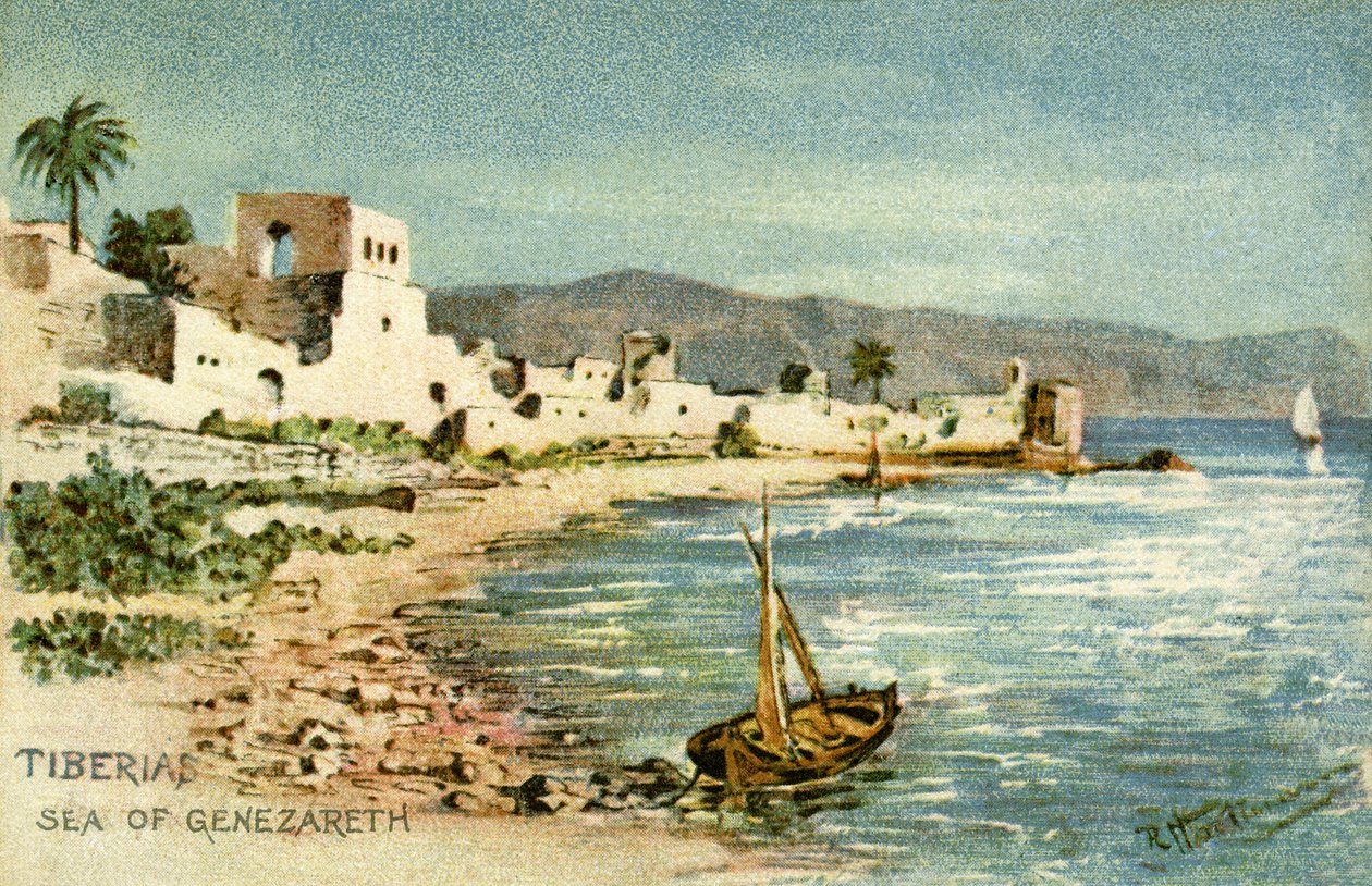 Tiberias - Genezaret hav af Unbekannter Künstler