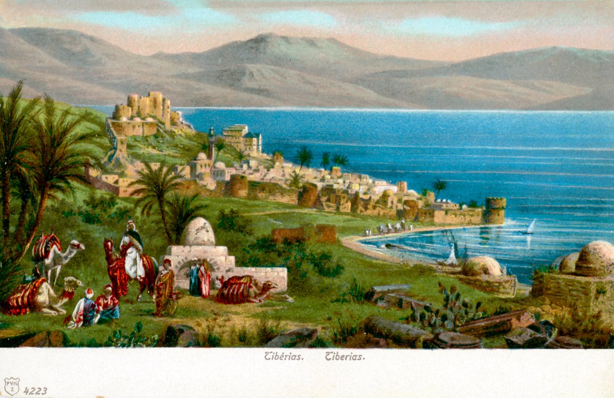 Tiberias ved Genesaret Sø af Unbekannter Künstler