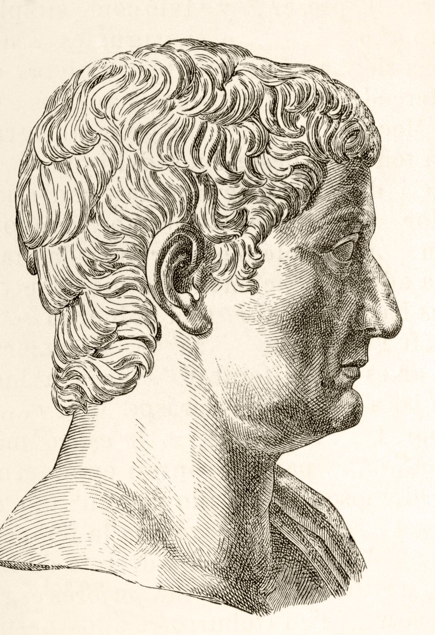 Tiberius Caesar Augustus (42BC - 37AD), Anden romersk kejser, født Tiberius Claudius Nero, fra 
