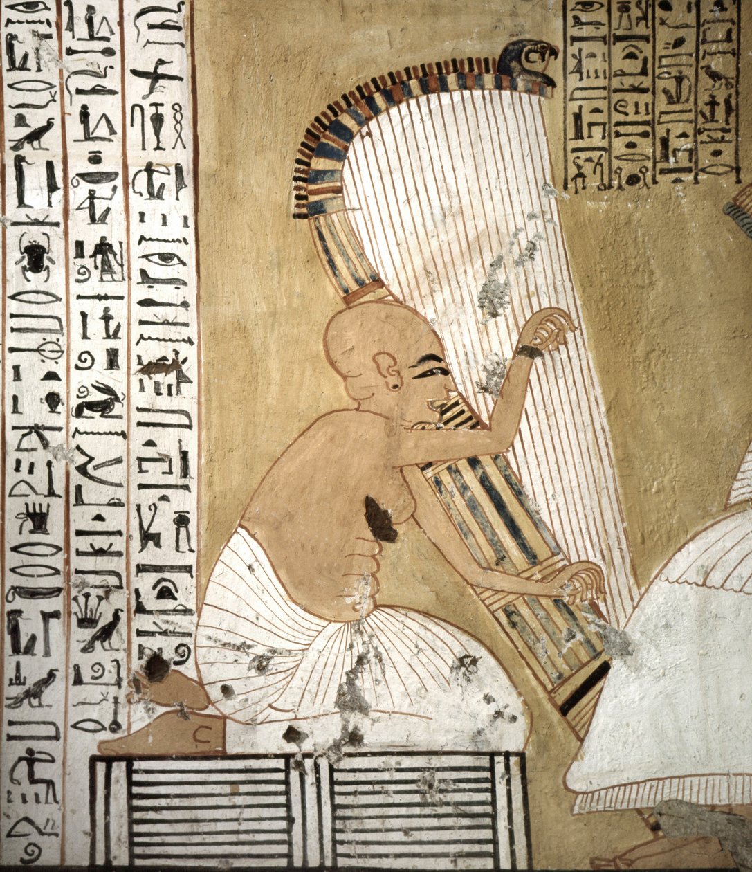 Grave af håndværkere (detalje), stedet for Deir El Medineh i Luxor, Egypten. af Leopold Blonder