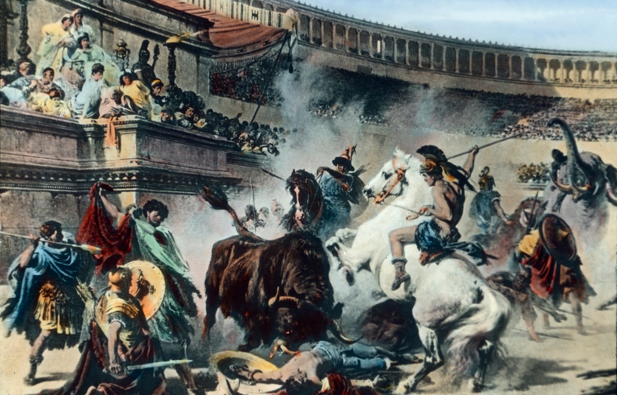 Turnering i Colosseum af Unbekannter Künstler