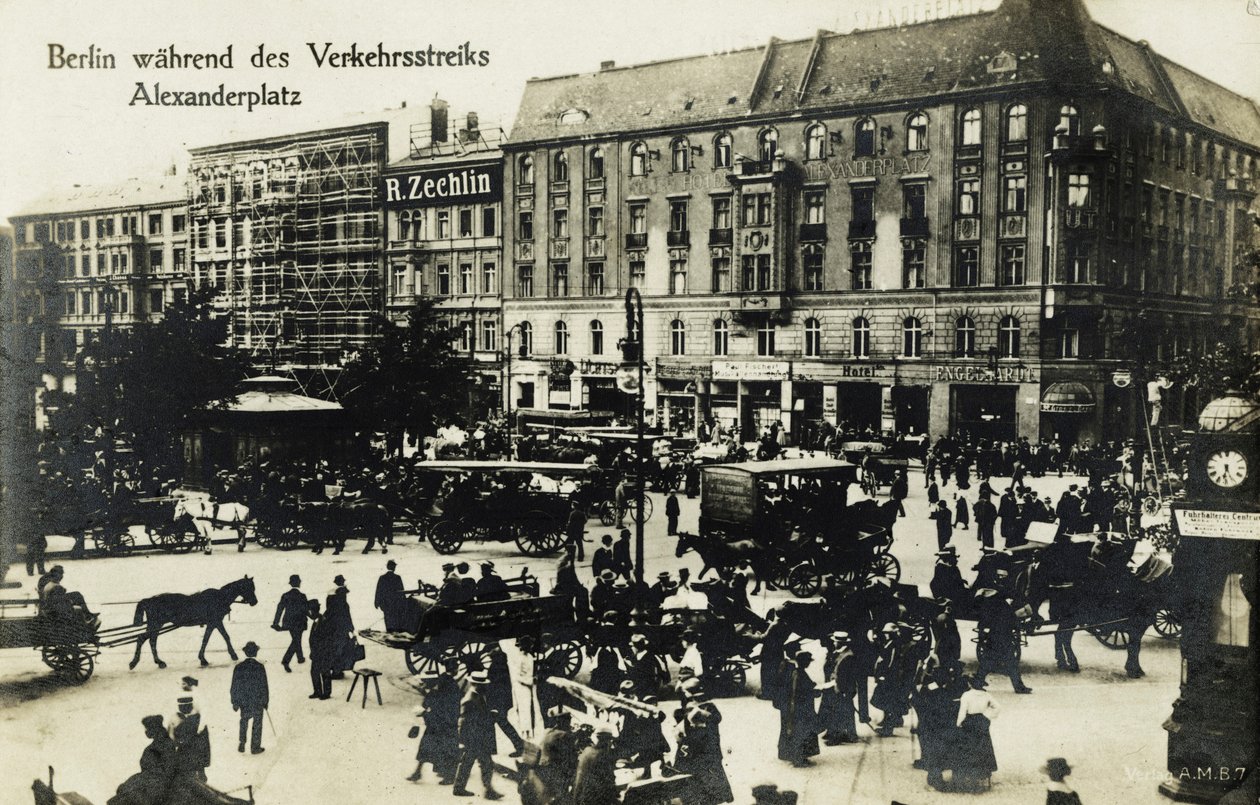 Transport strejker i Berlin af Unbekannter Künstler