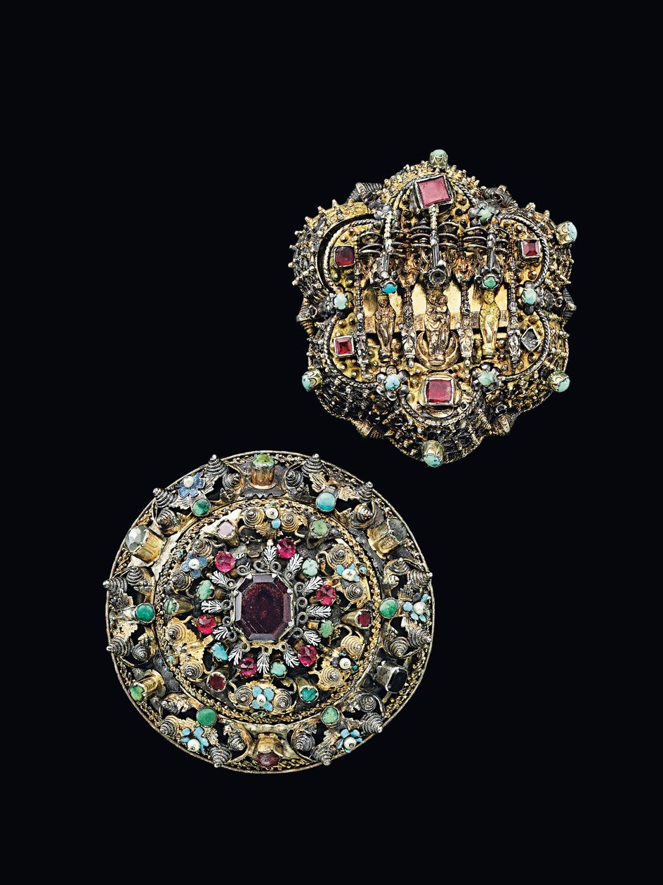 To brystrosetter, Sibiu, ca. 1675-1700 af Unbekannt