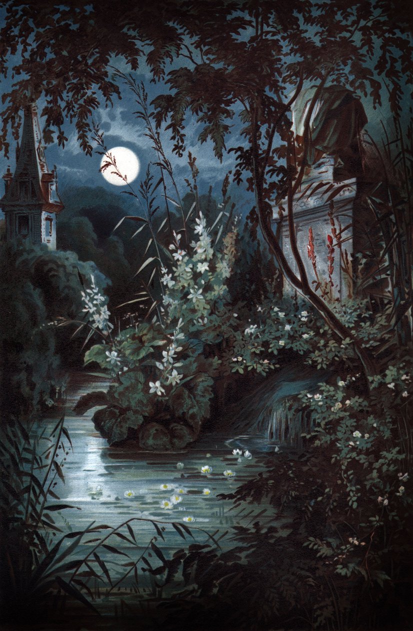 Undine, ca. 1900 (illustration) af Unbekannter Künstler